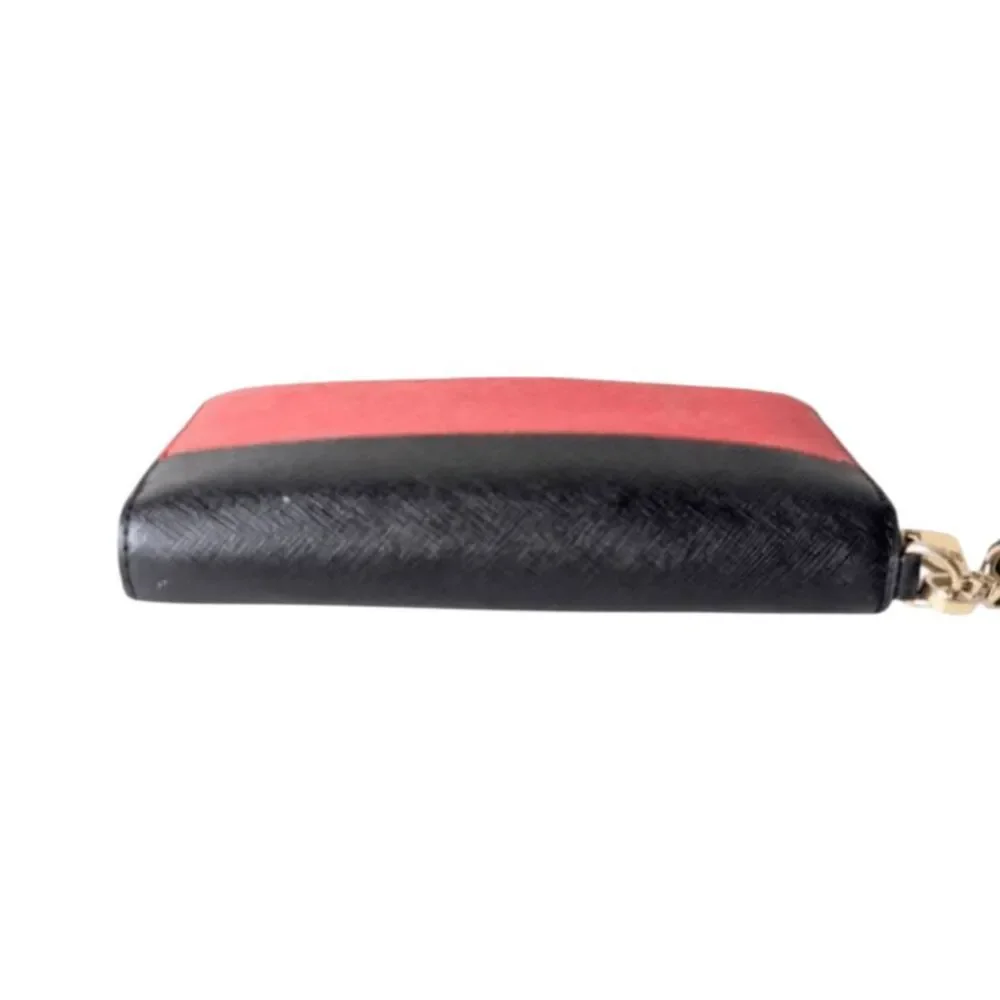 MICHAEL KORS Jet Set Saffiano Leather Wallet Wristlet